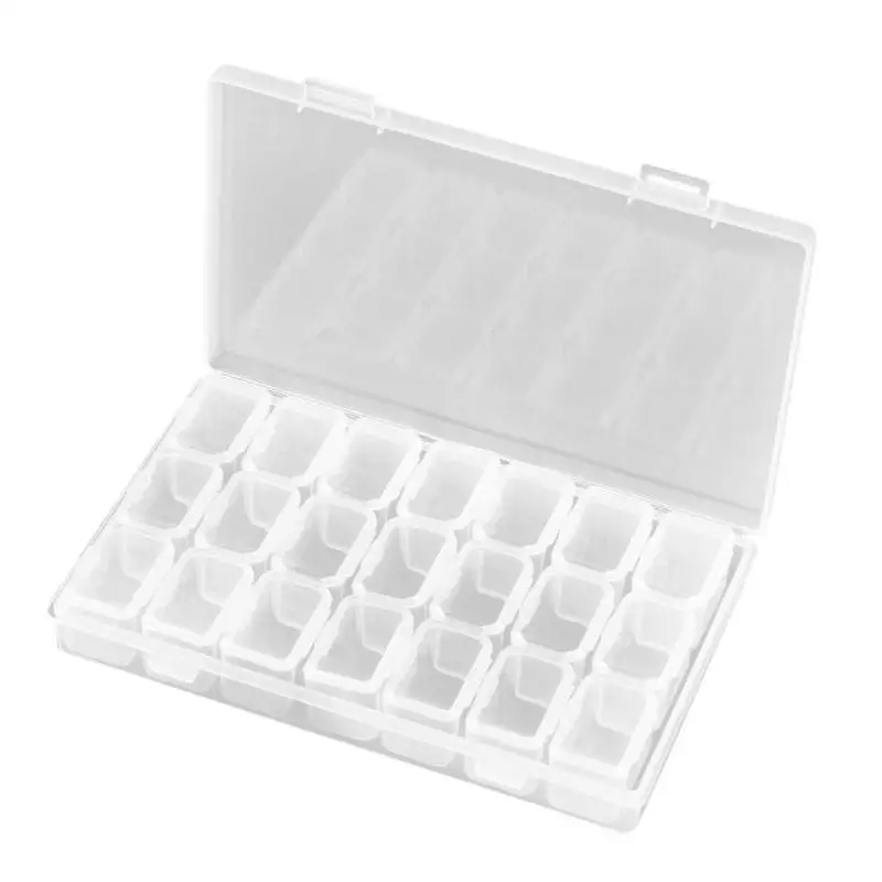 21 Slots DIY Nail Glitter Container Rhinestones Case Holder Plastic Manicure Decorations Accessory Storage Box Beads Organizer
21 Slots DIY Nail Glitter Container Rhinestones Case Holder Plastic Manicure Decorations Accessory Storage Box Beads Organizer