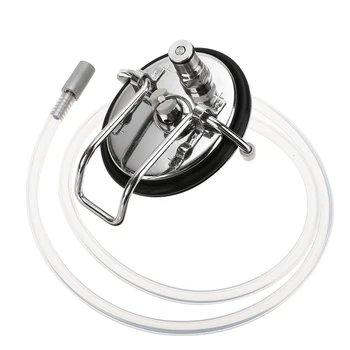 HomeBrew Beer Making Tool Carbonation Keg Lid With 0.5 Micron Diffusion Stone and 2 feet Beer Line For Barware Supplies
HomeBrew Beer Making Tool Carbonation Keg Lid With 0.5 Micron Diffusion Stone and 2 feet Beer Line For Barware Supplies