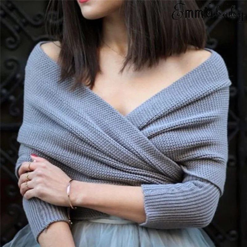Women crochet scarf long sleeve sweater scarf shawl wrapped in a sexy woman cross sweater V collar sexy
Women crochet scarf long sleeve sweater scarf shawl wrapped in a sexy woman cross sweater V collar sexy