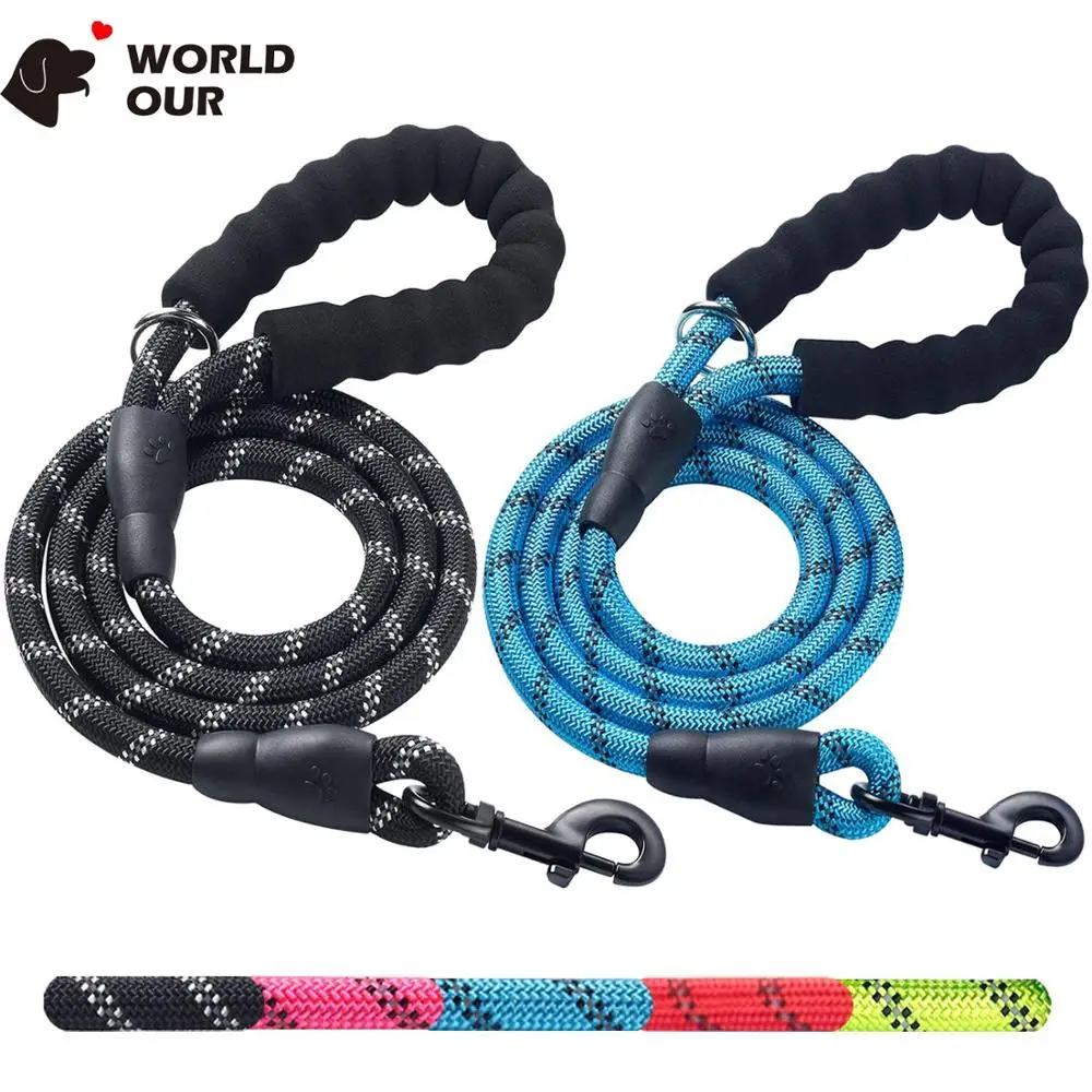Reflective Leash For Dogs Pet Thick Nylon Puppy Lead Padded Handle Heavy Duty Dog Leash Adjustable Rope Leash For Large Dogs 5FT
Reflective Leash For Dogs Pet Thick Nylon Puppy Lead Padded Handle Heavy Duty Dog Leash Adjustable Rope Leash For Large Dogs 5FT