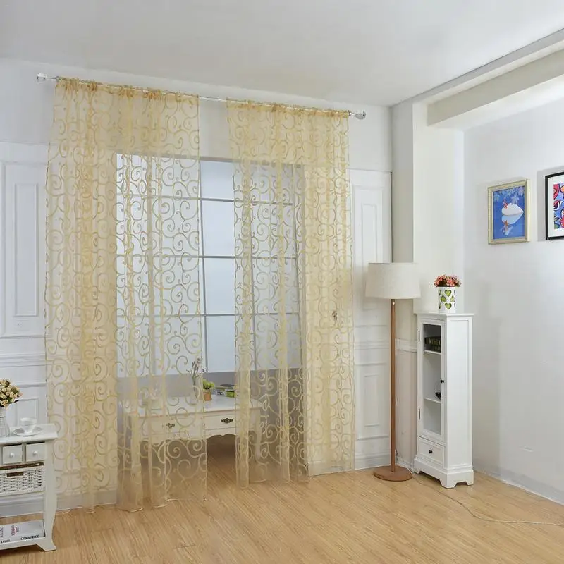Window Curtain Light Filtering Translucent Interior Decoration Home Tulle Curtain Bedroom Kitchen Voile Sheer Curtains Drapes
Window Curtain Light Filtering Translucent Interior Decoration Home Tulle Curtain Bedroom Kitchen Voile Sheer Curtains Drapes
