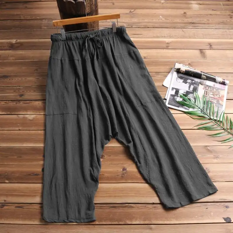 Ethinc Men Baggy Pants Wide Legs Women Big Crotch Trousers Elastic Waist Harem Pants Ankle HipHop Masculina Pantalon 5XL
Ethinc Men Baggy Pants Wide Legs Women Big Crotch Trousers Elastic Waist Harem Pants Ankle HipHop Masculina Pantalon 5XL