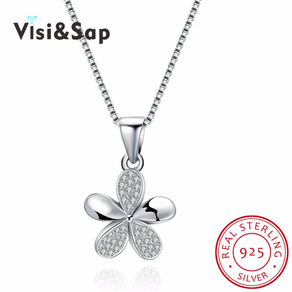 Visisap Five Leaf Grass Necklace 925 Solid Silver Jewelry Necklaces cubic zirconia For Woman Elegant Wedding Gift VSVN064
Visisap Five Leaf Grass Necklace 925 Solid Silver Jewelry Necklaces cubic zirconia For Woman Elegant Wedding Gift VSVN064