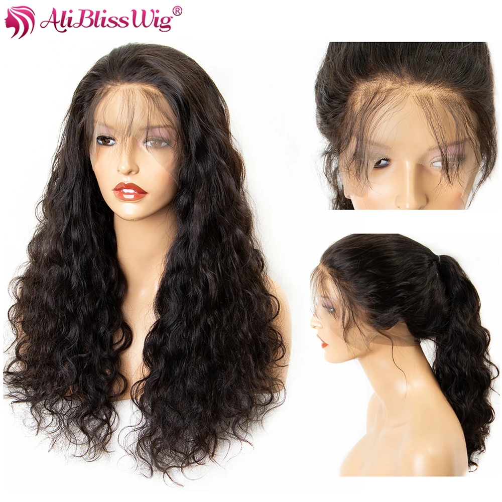 Brazilian 360 Lace Frontal Wigs For Black Women Deep Wave With Baby Hair Front Human Pre Plucked Remy | Шиньоны и парики
