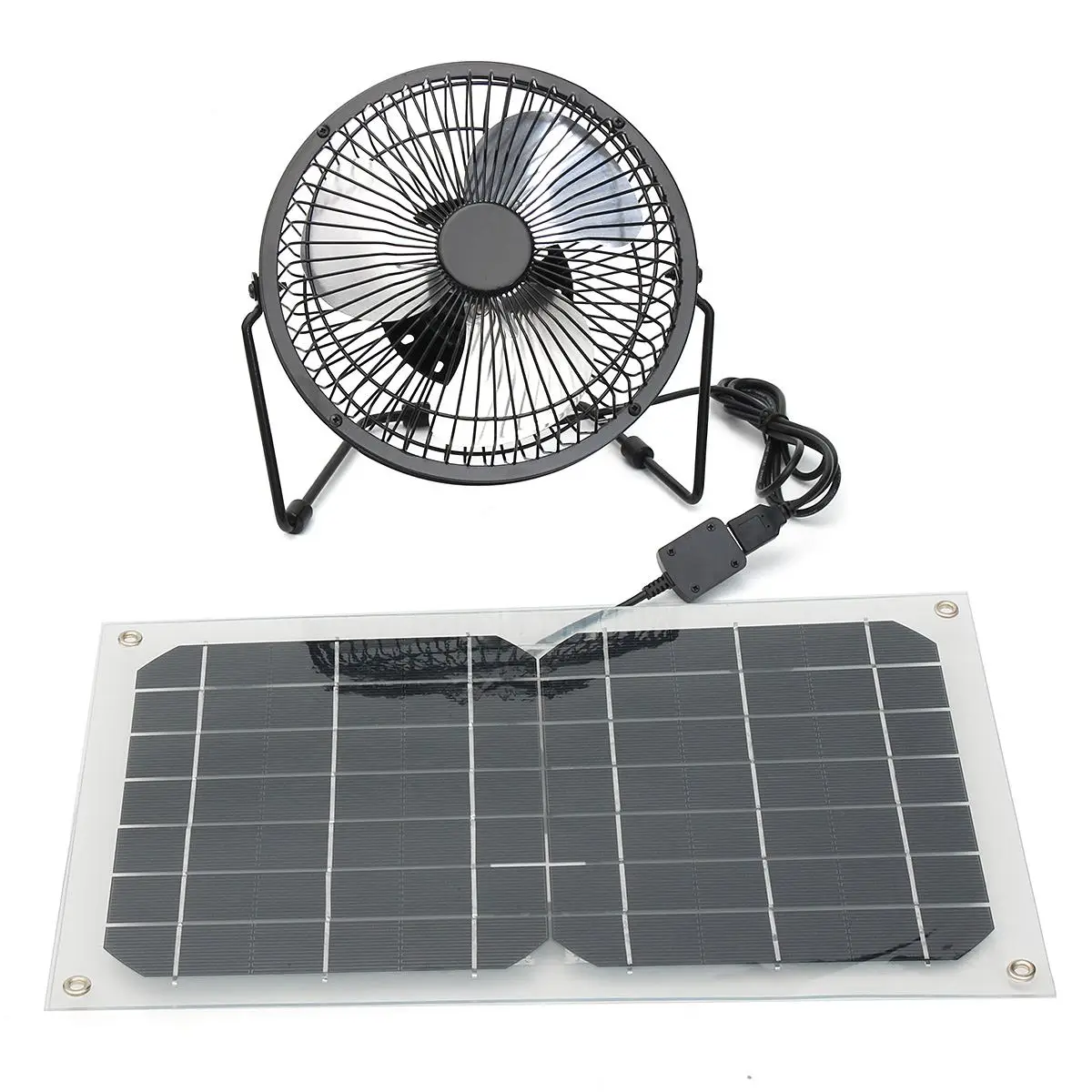 6 inch Black Solar Panel Powered USB 10W Fan Cooling Ventilation Car Cooling Fan for Outdoor Traveling Fishing Home Office
6 inch Black Solar Panel Powered USB 10W Fan Cooling Ventilation Car Cooling Fan for Outdoor Traveling Fishing Home Office