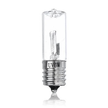 E17 3W 185nm UVC Ultraviolet UV Light Bulb Disinfection Lamp Ozone Sterilization Mites Lights Germicidal Lamp Bulb AC110V-240V
E17 3W 185nm UVC Ultraviolet UV Light Bulb Disinfection Lamp Ozone Sterilization Mites Lights Germicidal Lamp Bulb AC110V-240V