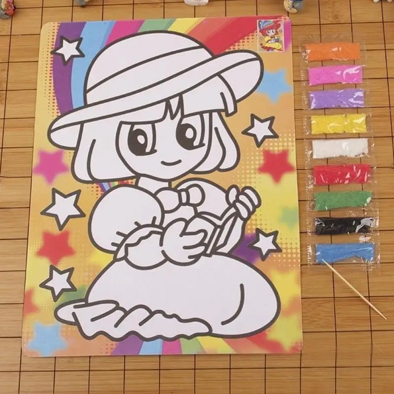 21*28cm Kids DIY 9 Color Painting Child Learning Educational Baby Drawing Sand Random Color
21*28cm Kids DIY 9 Color Painting Child Learning Educational Baby Drawing Sand Random Color
