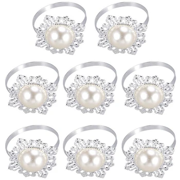 12Pcs Dinner Banquet Faux Pearl Napkin Ring Serviette Buckle Holder Wedding Birthday Date Anniversray Party Table Decoration
12Pcs Dinner Banquet Faux Pearl Napkin Ring Serviette Buckle Holder Wedding Birthday Date Anniversray Party Table Decoration