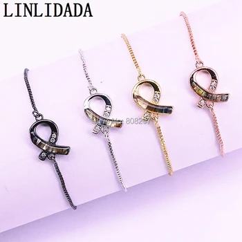 10Pcs Mix Colors pave CZ Shell Breast Cancer Awareness Ribbon Charm Connector Bracelet For Women Jewelry LL-B028
10Pcs Mix Colors pave CZ Shell Breast Cancer Awareness Ribbon Charm Connector Bracelet For Women Jewelry LL-B028