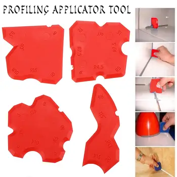 4pcs Grouting Sealant Silicone Profiling Applicator Caulk Tool for Ceramic Tile Sealant Grout Edge-Remover Scraper Hand Tool Set
4pcs Grouting Sealant Silicone Profiling Applicator Caulk Tool for Ceramic Tile Sealant Grout Edge-Remover Scraper Hand Tool Set