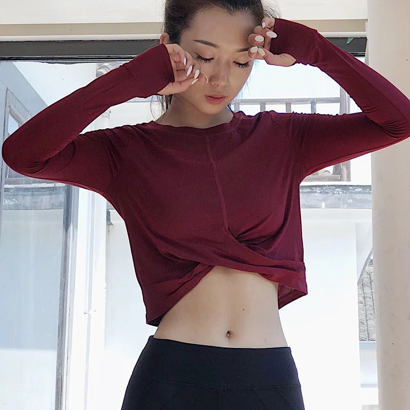 Women Gym Yoga Crop Tops Yoga Shirts Long Sleeve Workout Tops Fitness Running Sport T-Shirts Training Yoga Sportswear
Women Gym Yoga Crop Tops Yoga Shirts Long Sleeve Workout Tops Fitness Running Sport T-Shirts Training Yoga Sportswear