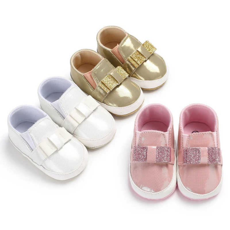 Bow Sequins Princess Baby Moccasins Solid Slip On Soft Sole Baby Girl Shoes Christening Prewalker Newborn Shoes 0-18 Months
Bow Sequins Princess Baby Moccasins Solid Slip On Soft Sole Baby Girl Shoes Christening Prewalker Newborn Shoes 0-18 Months