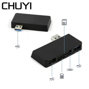 CHUYI Multi USB Combo USB Hub 2 Ports USB 2.0/3.0 With SD/TF Card Reader USB Sliptter Adapter For Microsoft Surface Accessories
CHUYI Multi USB Combo USB Hub 2 Ports USB 2.0/3.0 With SD/TF Card Reader USB Sliptter Adapter For Microsoft Surface Accessories