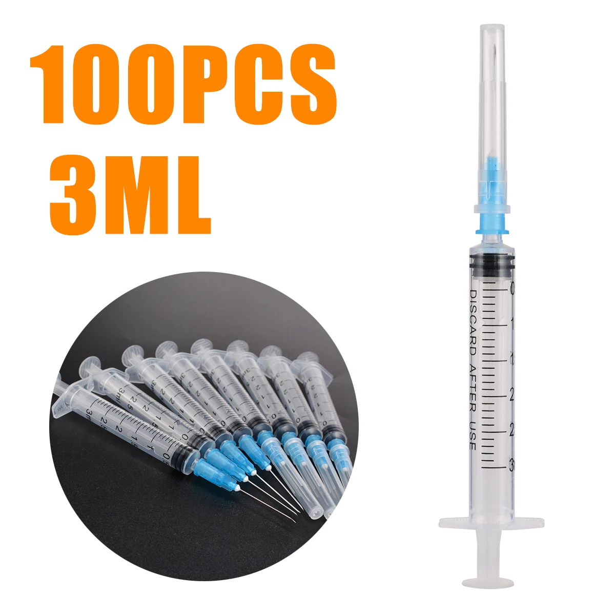 Newest 100pcs Syringes 3ml Plastic Sterile Syringe With Blunt End Tip Needle And Storage Cap For Dispensing Adhesives Glue
Newest 100pcs Syringes 3ml Plastic Sterile Syringe With Blunt End Tip Needle And Storage Cap For Dispensing Adhesives Glue