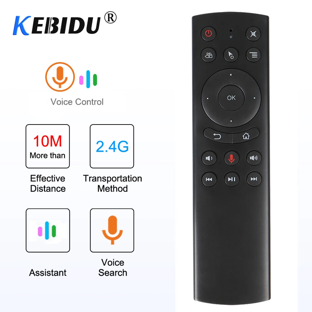Kebidu Wireless G20S G20 Mini Remote Control Voice Control 2.4G Fly Air Mouse Keyboard Motion Sensing For Android TV Box PC
Kebidu Wireless G20S G20 Mini Remote Control Voice Control 2.4G Fly Air Mouse Keyboard Motion Sensing For Android TV Box PC