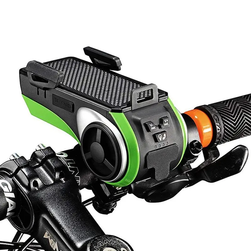ction: Bluetooth V4.0, Speaker, 4400 mAh Power Bank, Bike Light, Bicycle Bell, Phone Holder, All-in-One
ction: Bluetooth V4.0, Speaker, 4400 mAh Power Bank, Bike Light, Bicycle Bell, Phone Holder, All-in-One