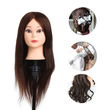 26" 100% Real Human Hair Training Head Hair Practice Manikin Head Hairdressing Dummy Salon Head With Hair Clamp Holder
26" 100% Real Human Hair Training Head Hair Practice Manikin Head Hairdressing Dummy Salon Head With Hair Clamp Holder