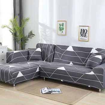

L shaped Sofa Cover Stretch Sectional Couch Cover Sofa Set Sofa Covers For living Room housse canape slipcover 1/2/3/4 seater