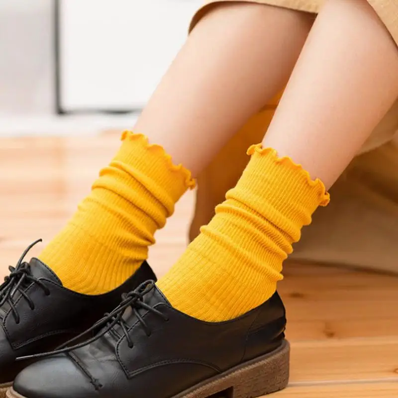 Spring Loose Cotton Socks Japanese Style Stringy Selvedge Korean Preppy Style Mid-Calf Length Sock For Women
Spring Loose Cotton Socks Japanese Style Stringy Selvedge Korean Preppy Style Mid-Calf Length Sock For Women