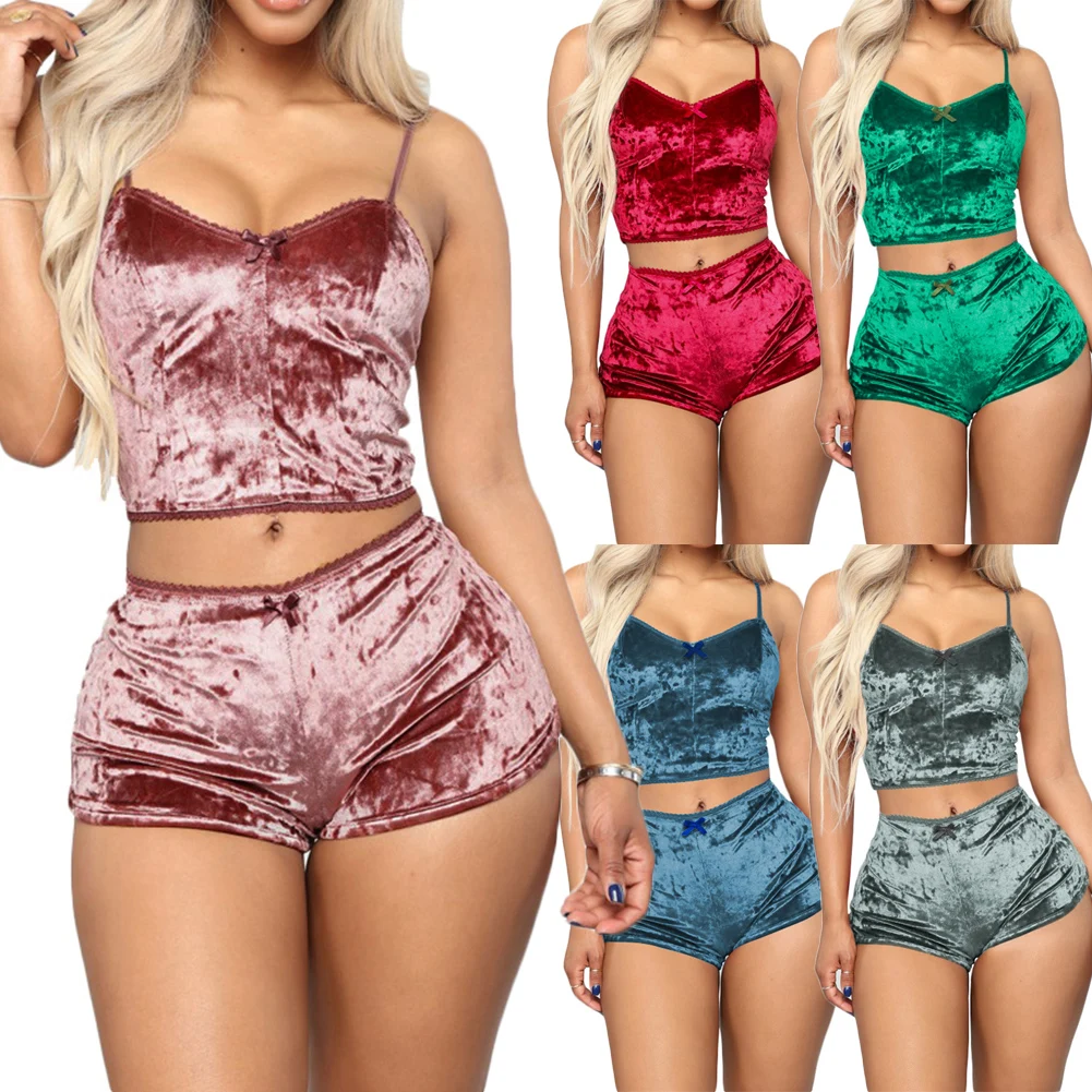 Women'S Velvet Sleeveless Pink 2019 New Spring Xxl Size Plus Pajamas Soft Summer Bodycon Club Party Short Jumpsuit Suits 2Pcs
Women'S Velvet Sleeveless Pink 2019 New Spring Xxl Size Plus Pajamas Soft Summer Bodycon Club Party Short Jumpsuit Suits 2Pcs