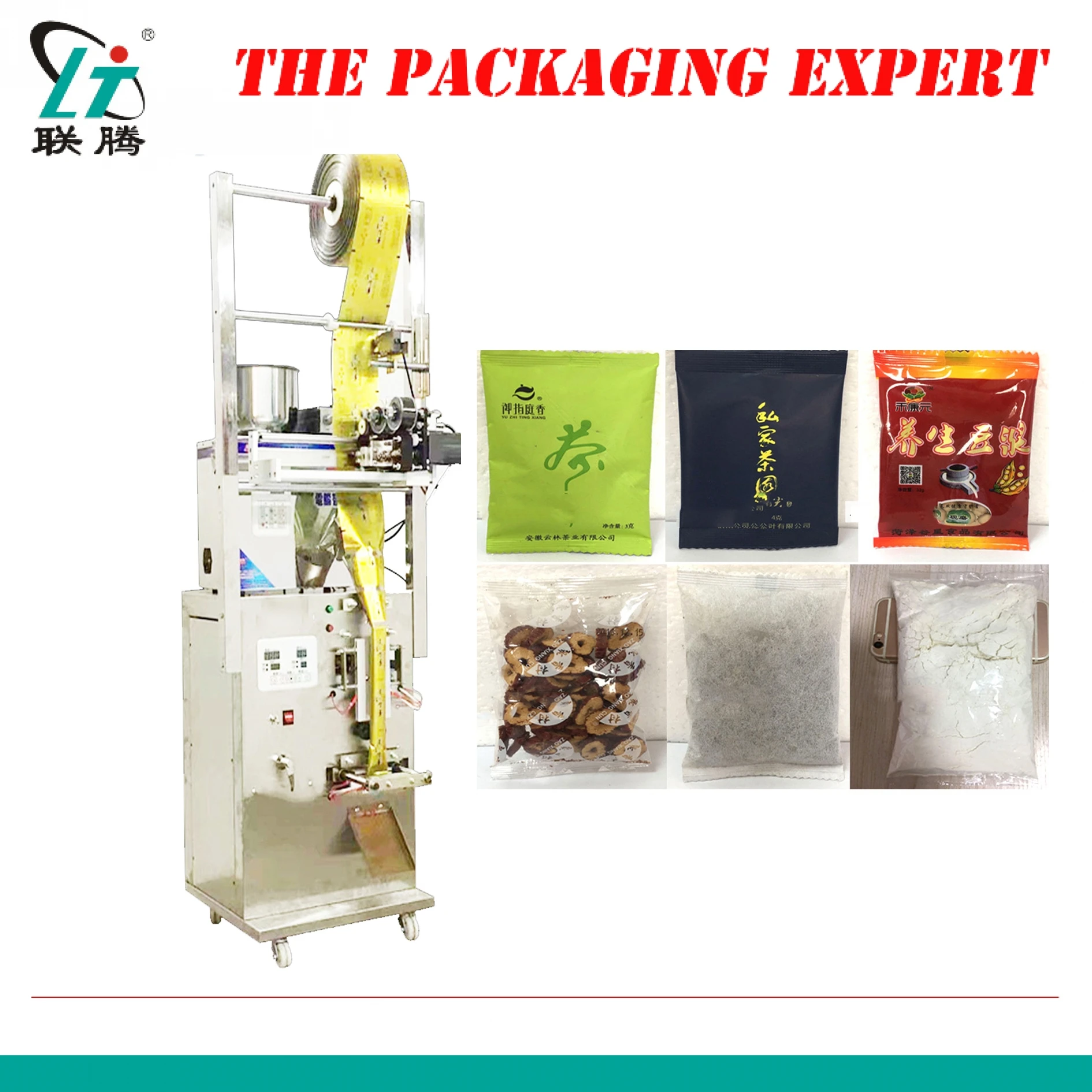 Back Seal Herb Filling And Weighing Machine Tea Leaf Powder Grain Medicine Seed Salt Rice Snacks Medlar Packing Sealing Machine
Back Seal Herb Filling And Weighing Machine Tea Leaf Powder Grain Medicine Seed Salt Rice Snacks Medlar Packing Sealing Machine