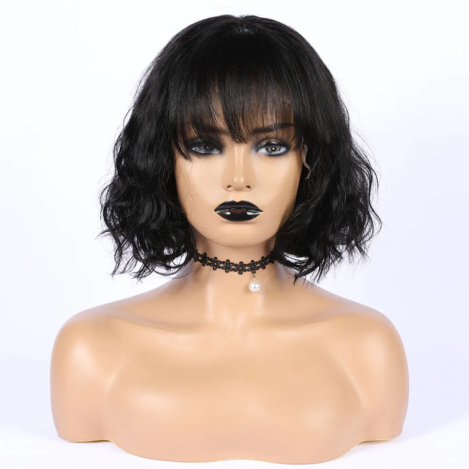 Hesperis Short Lace Front Wigs Wave Brazilian Remy Lace Front Human Hair Wigs With Bang Bob Cut Lace Wig With Bang For Women
Hesperis Short Lace Front Wigs Wave Brazilian Remy Lace Front Human Hair Wigs With Bang Bob Cut Lace Wig With Bang For Women