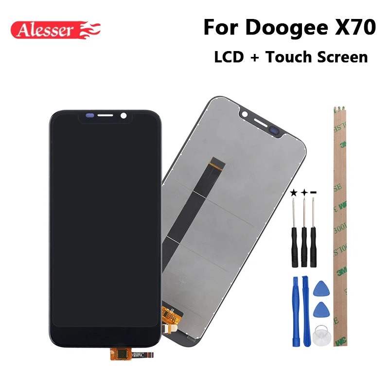 Alesser For Doogee X70 LCD Display + Touch Screen 100% New 5.5'' Replacement For Doogee X70 Phone Accessories +Tools +Adhesive
Alesser For Doogee X70 LCD Display + Touch Screen 100% New 5.5'' Replacement For Doogee X70 Phone Accessories +Tools +Adhesive