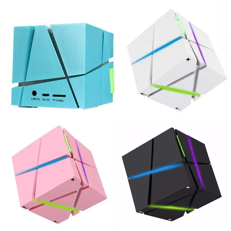 Wireless Bluetooth Speaker HI-FI Subwoofer Stereo Colored Lantern Magic Cube Mobile Phone Portable Inserted Card Type Speaker
Wireless Bluetooth Speaker HI-FI Subwoofer Stereo Colored Lantern Magic Cube Mobile Phone Portable Inserted Card Type Speaker