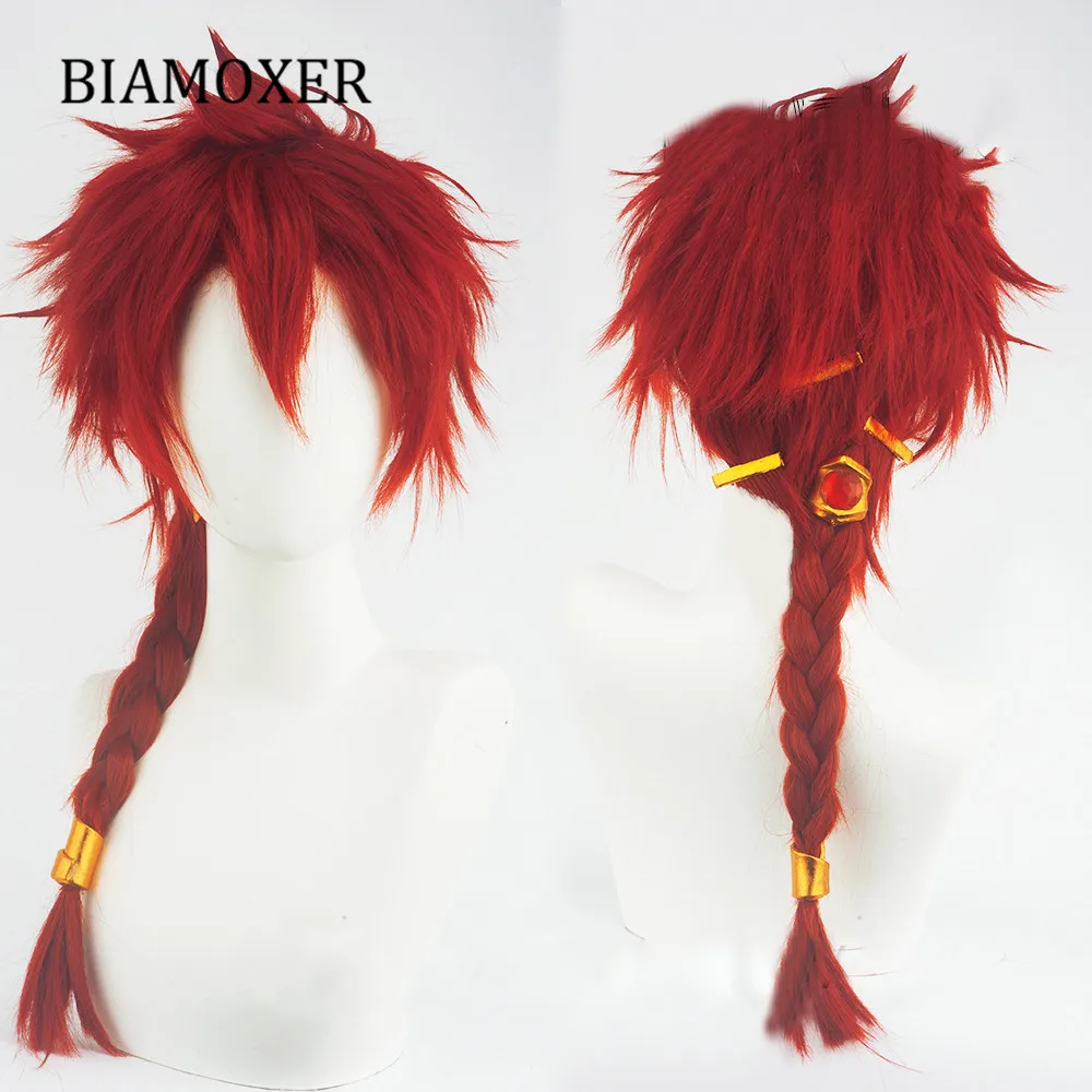 Alexander the Great Cosplay Wig Fate Grand Order Rider Red Braids Straight Synthetic Hair
Alexander the Great Cosplay Wig Fate Grand Order Rider Red Braids Straight Synthetic Hair