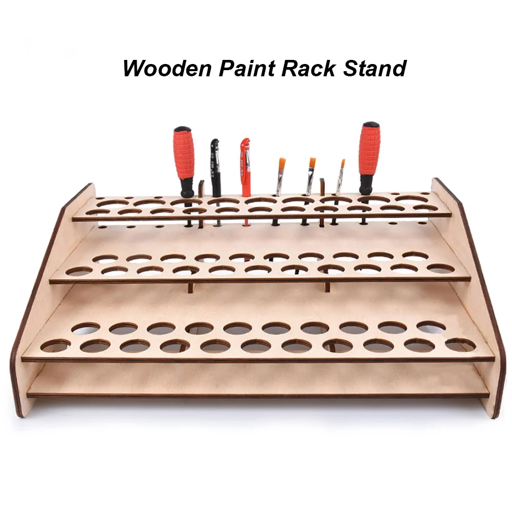 DIY Wooden Paint Rack Stand Painting Ink Bottle Storage Holder Organizer Pigment Shelf Paintings Bracket Brushes Tool Stand
DIY Wooden Paint Rack Stand Painting Ink Bottle Storage Holder Organizer Pigment Shelf Paintings Bracket Brushes Tool Stand