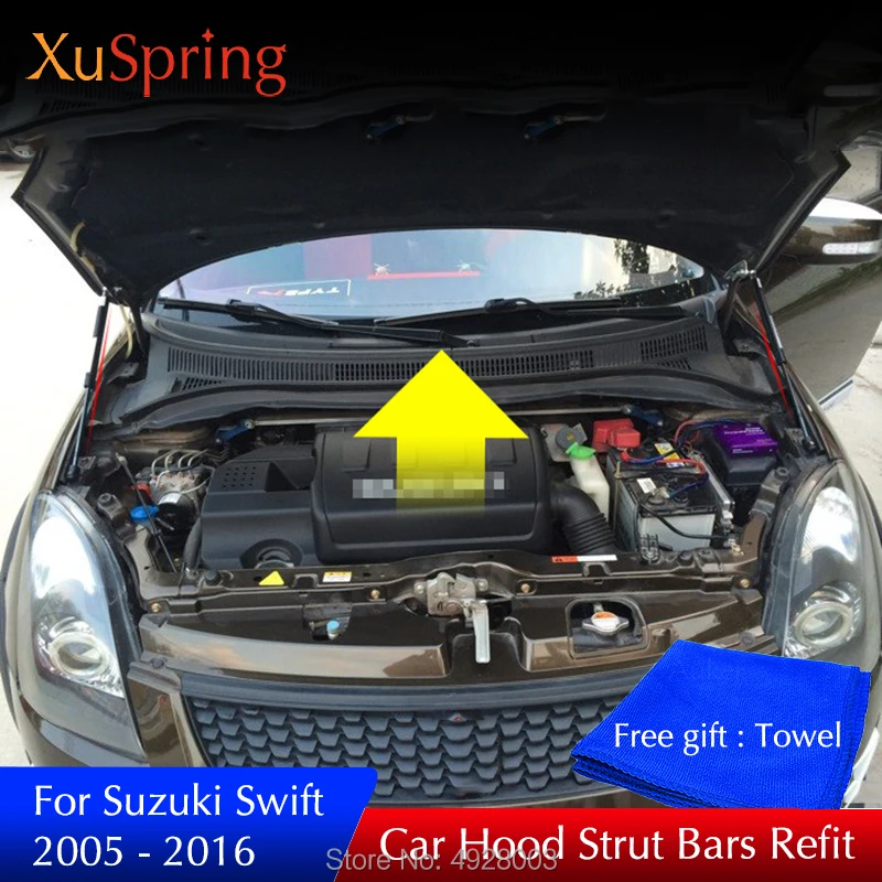 For Suzuki Swift 2005-2019 car hood cover strut bar lift hydraulic rod support spring bracket car styling accessories
For Suzuki Swift 2005-2019 car hood cover strut bar lift hydraulic rod support spring bracket car styling accessories