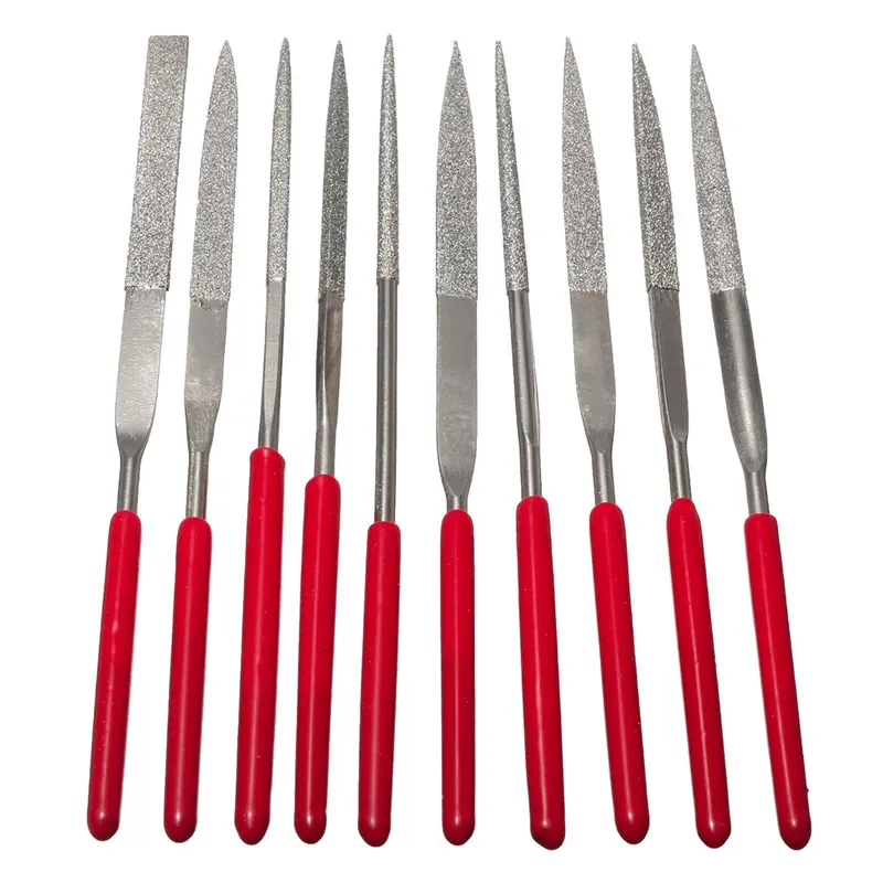 10pcs 140mm Diamond File Needle Handle Files Abrasive Tool Needle Handle Files Luthier Tools
10pcs 140mm Diamond File Needle Handle Files Abrasive Tool Needle Handle Files Luthier Tools