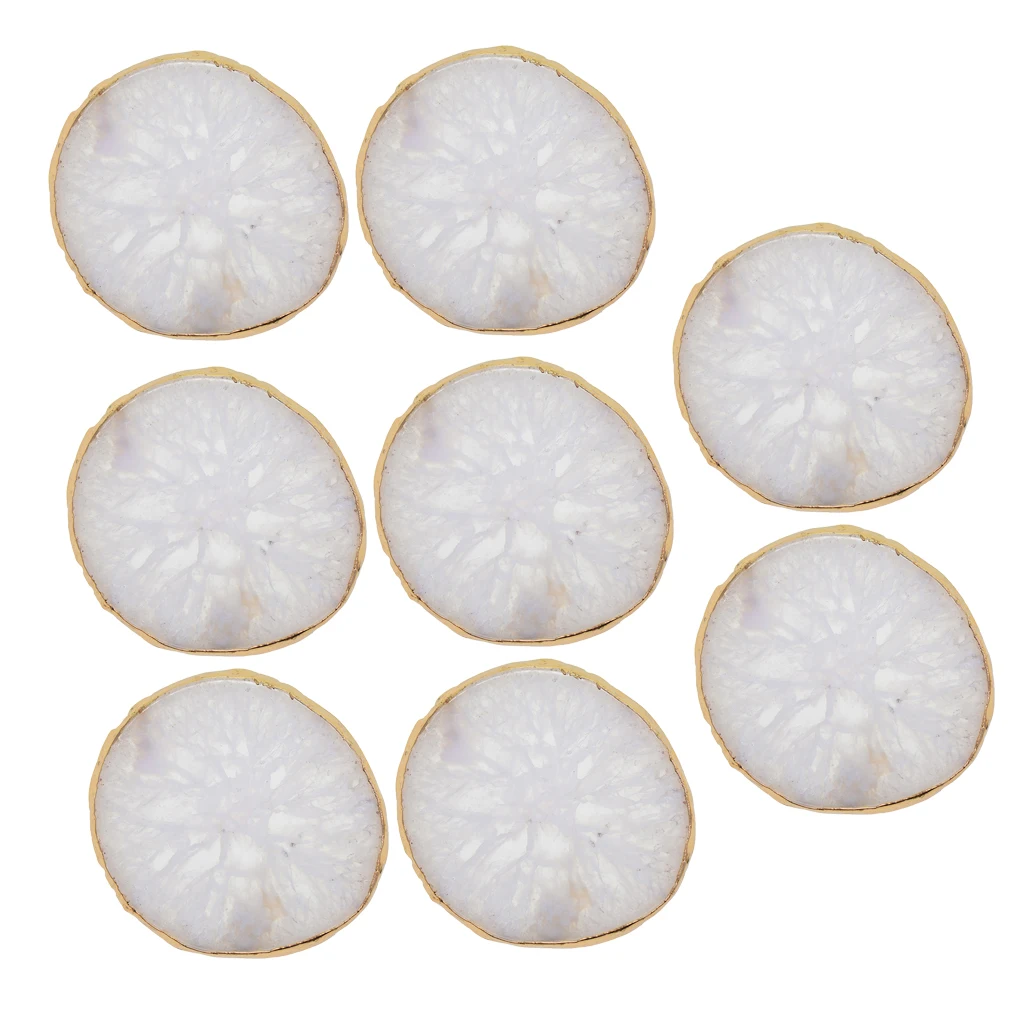 8 pieces 60-80mm Trimmed Irregular Agate Slice Quartz Crystal Polished Stone Home Decors Ornament Coaster
8 pieces 60-80mm Trimmed Irregular Agate Slice Quartz Crystal Polished Stone Home Decors Ornament Coaster