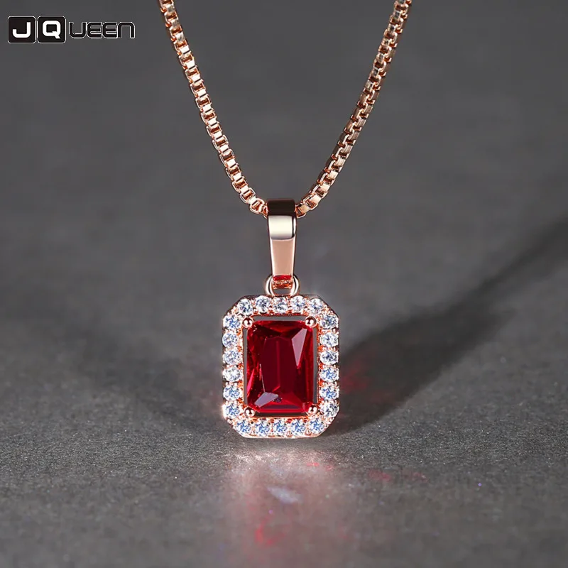 New Statement Chain Necklace Rose Gold Square Red Crystal Pendant Necklaces For Women Jewelry
New Statement Chain Necklace Rose Gold Square Red Crystal Pendant Necklaces For Women Jewelry