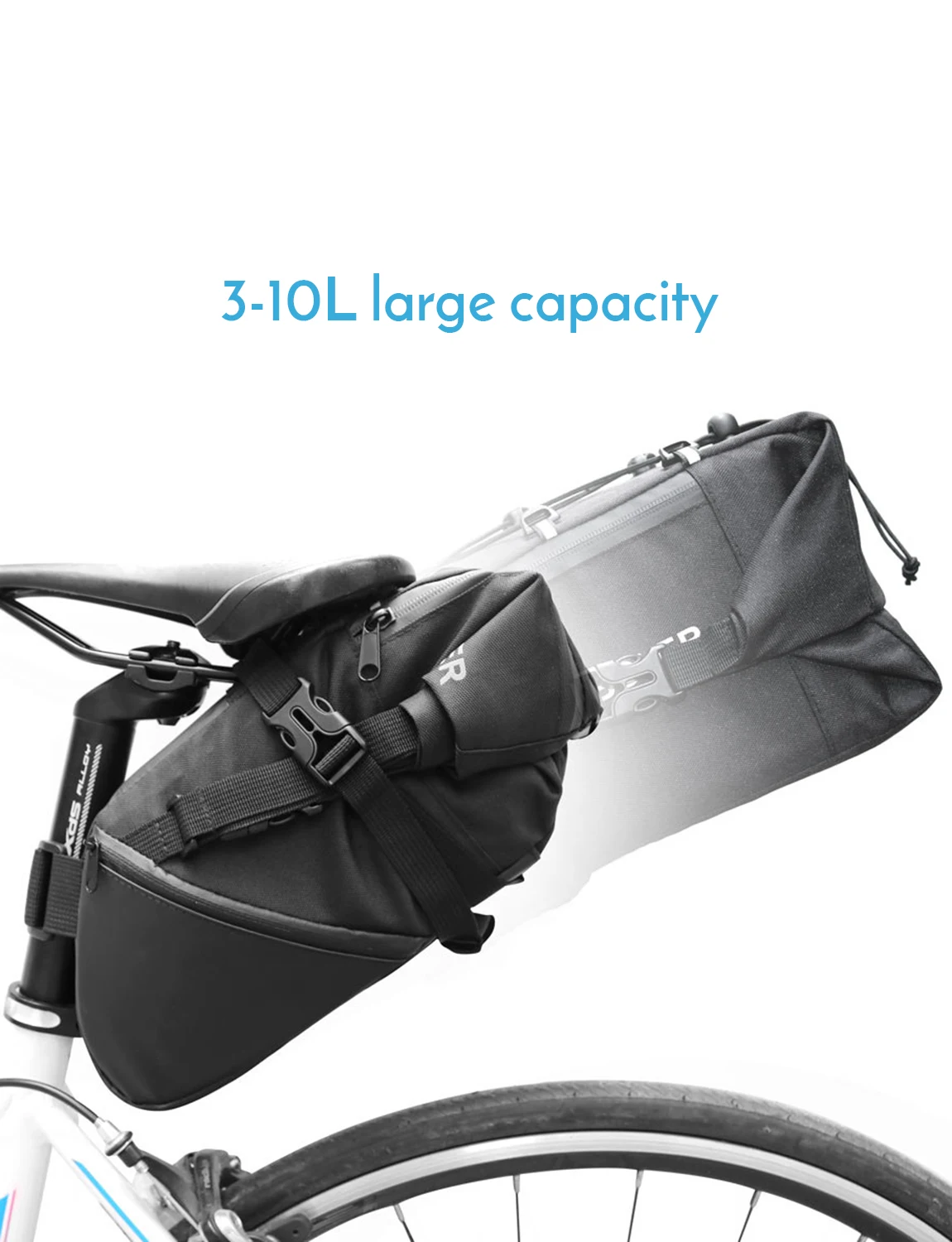 

3-10L Large-capacity Bike Saddle Bag For Bicycle MTB Mountain Road Bike Tail bag Storage Pack Waterproof Cycling Under Seat Bag