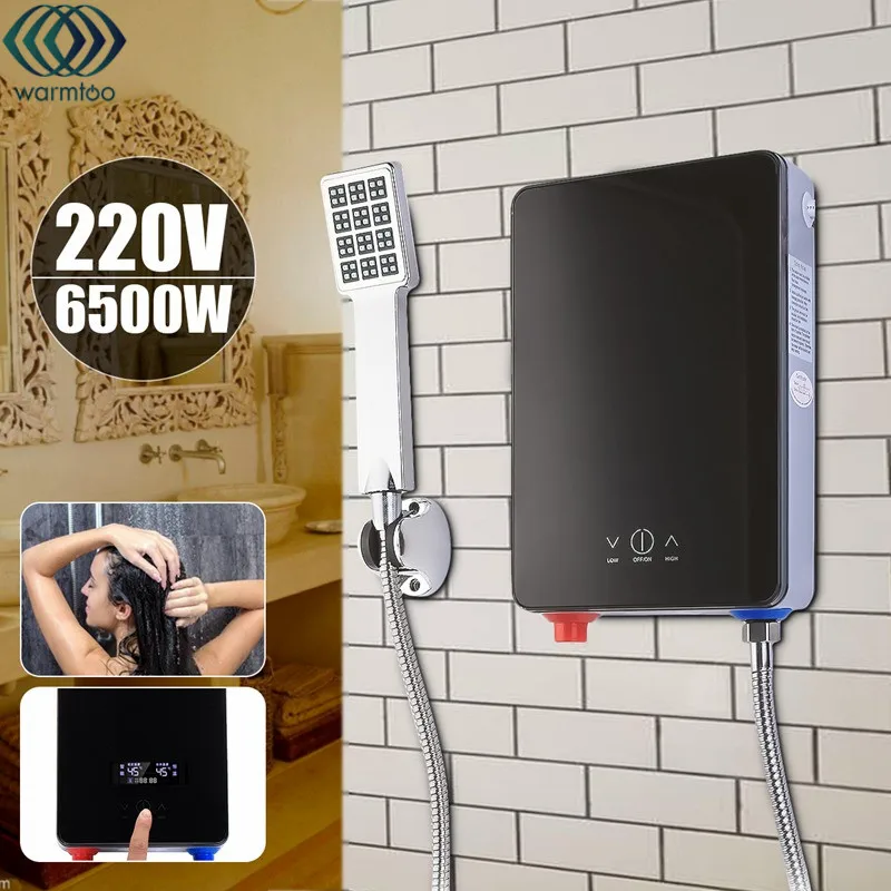 Electric Hot Water Heater Instant Heating 220V 6500W Overheating Protection Constant Temperature With Shower Nozzle
Electric Hot Water Heater Instant Heating 220V 6500W Overheating Protection Constant Temperature With Shower Nozzle