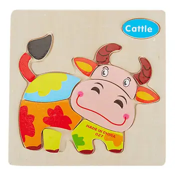 3D Wooden Puzzle Jigsaw Toys For Children Wood 3d Cartoon Animal Puzzles Intelligence Kids Early Educational Toys for children
3D Wooden Puzzle Jigsaw Toys For Children Wood 3d Cartoon Animal Puzzles Intelligence Kids Early Educational Toys for children