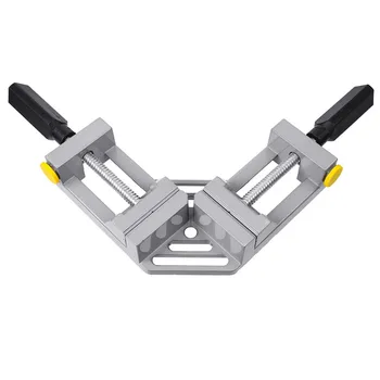 Double Aluminum Alloy Handle Woodworking Clamp 90 Degree Right Angle Clip Woodworking Jig Quick Corner Clamp With TPR Handle
Double Aluminum Alloy Handle Woodworking Clamp 90 Degree Right Angle Clip Woodworking Jig Quick Corner Clamp With TPR Handle