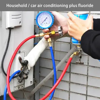 R22 Refrigerant Household Air Conditioning Fluoride Adding Tool Kit Car Air Conditioning Freon Common Cool Gas Meter
R22 Refrigerant Household Air Conditioning Fluoride Adding Tool Kit Car Air Conditioning Freon Common Cool Gas Meter