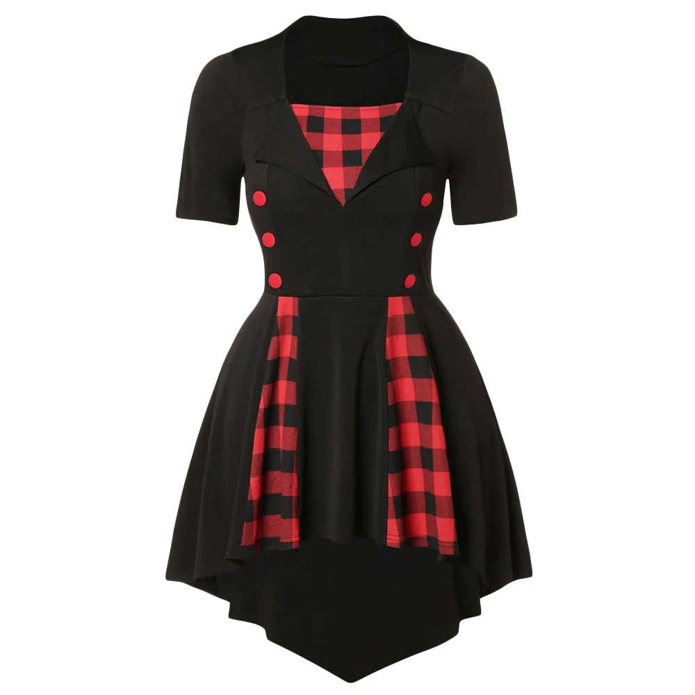 Wipalo Plus Size Plaid Panel Tunic T Shirt Color Block Women Shirt Summer Square Neck Tunic Long Shirts Casual Female Clothes
Wipalo Plus Size Plaid Panel Tunic T Shirt Color Block Women Shirt Summer Square Neck Tunic Long Shirts Casual Female Clothes