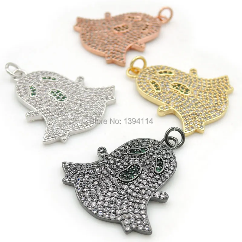 26*24*2mm Micro Pave Clear&Green CZ Specter Charm Fit For Men And Women Making Bracelets Or Necklaces Jewelry
26*24*2mm Micro Pave Clear&Green CZ Specter Charm Fit For Men And Women Making Bracelets Or Necklaces Jewelry