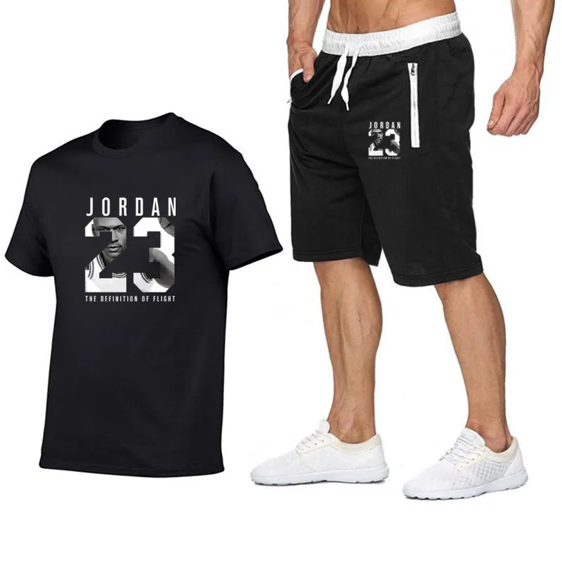 Men's Sets t-shirts+Shorts Suits Jordan 23 Printed Casual T Shirt Man Brand T shirt Cotton Shorts 2piece European size tracksuit
Men's Sets t-shirts+Shorts Suits Jordan 23 Printed Casual T Shirt Man Brand T shirt Cotton Shorts 2piece European size tracksuit