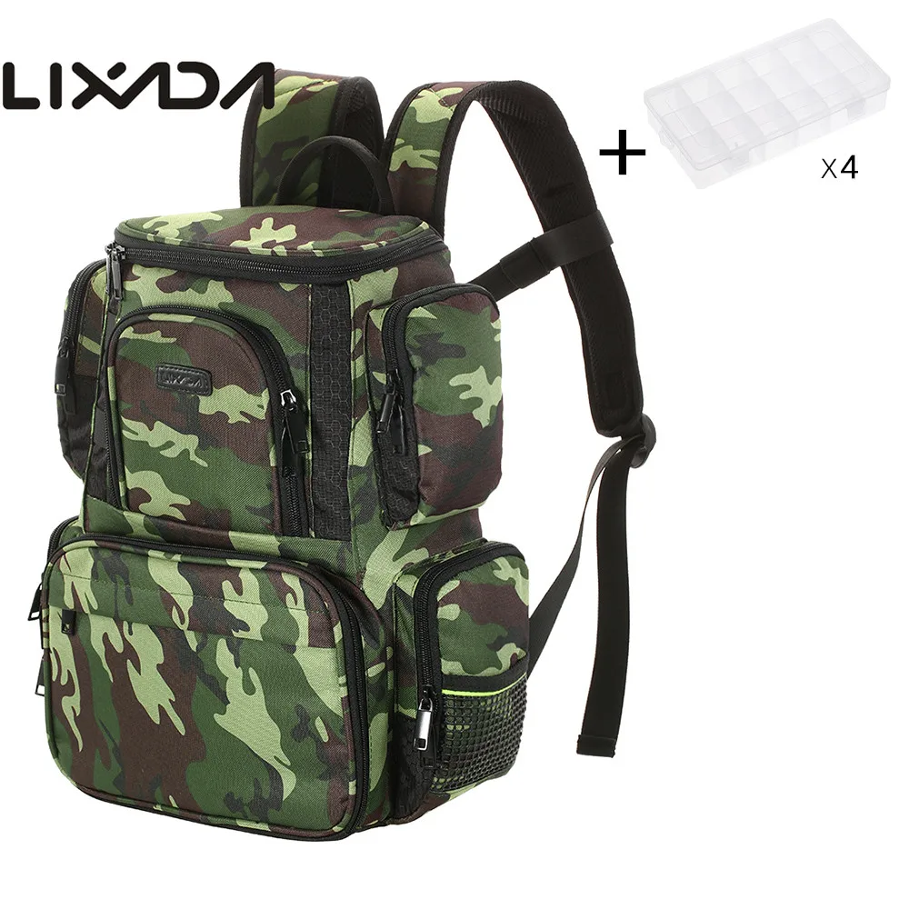 Lixada Fishing Tackle Bag Backpack Fishing Lures Bait Box Storage Bag with/without 4 Fishing Tackle Boxes
Lixada Fishing Tackle Bag Backpack Fishing Lures Bait Box Storage Bag with/without 4 Fishing Tackle Boxes