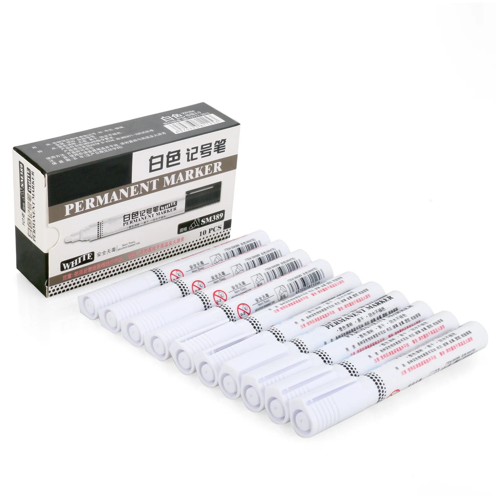10 PCS White Tyre Paint Marker Pens Set, Universal Waterproof Permanent Pen Fit for Car Motorcycle Tire Tread Rubber Metal
10 PCS White Tyre Paint Marker Pens Set, Universal Waterproof Permanent Pen Fit for Car Motorcycle Tire Tread Rubber Metal