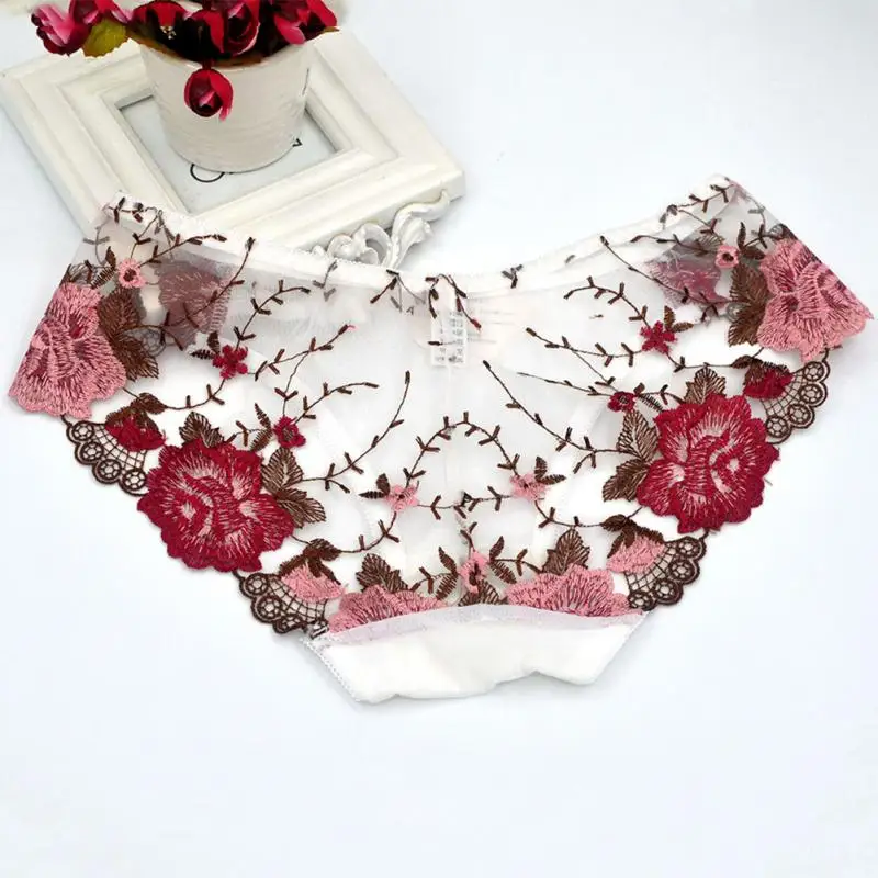 Free Size Women Lingeries ladies girls Sexy Lace Transparent Embroidered Underwear Charming Flower Pattern Briefs For Female
Free Size Women Lingeries ladies girls Sexy Lace Transparent Embroidered Underwear Charming Flower Pattern Briefs For Female
