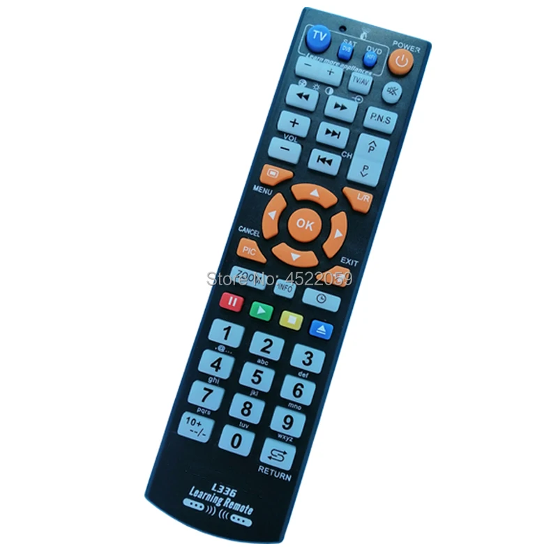 L336 Universal TV Remote Control Wireless Smart Controller With Learning Function Remote Control For Smart TV DVD SAT
L336 Universal TV Remote Control Wireless Smart Controller With Learning Function Remote Control For Smart TV DVD SAT