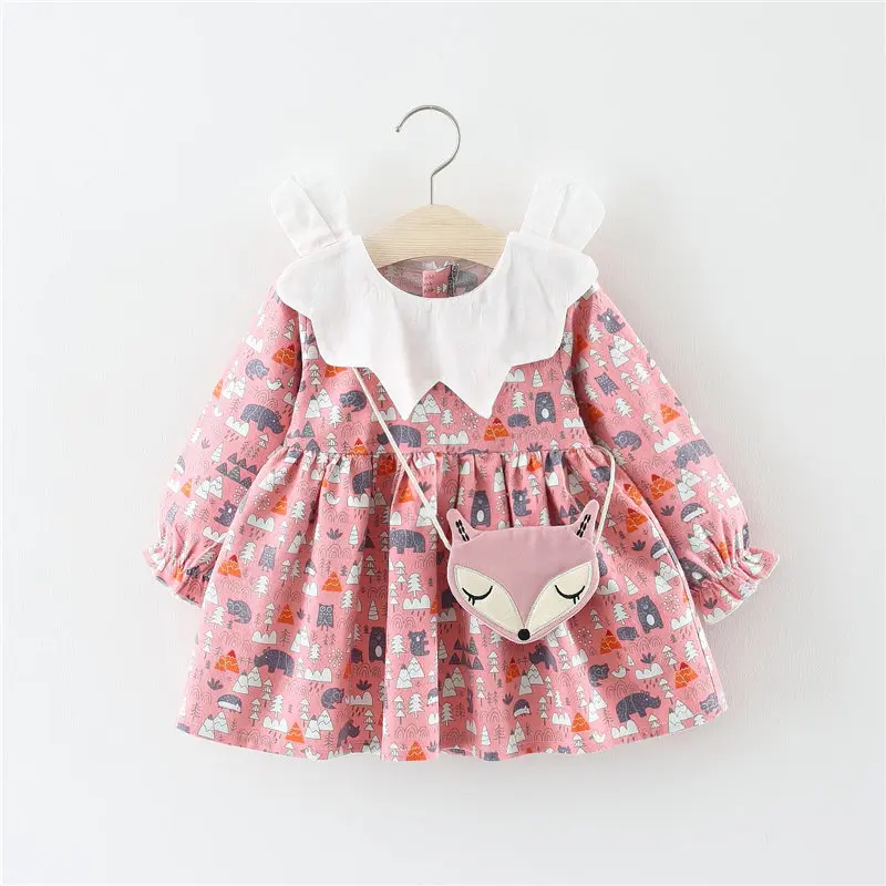 Cute Baby Girls Dress Toddler Kid Clothes Infant Party Pageant Outfit Princess Dress with Fox Bag Children Clothing 6M-3Y
Cute Baby Girls Dress Toddler Kid Clothes Infant Party Pageant Outfit Princess Dress with Fox Bag Children Clothing 6M-3Y