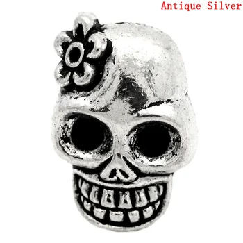 Spacer Beads Skull Silver Color Flower Carved W/Dial Plate 20x13mm,10PCs (B23088)
Spacer Beads Skull Silver Color Flower Carved W/Dial Plate 20x13mm,10PCs (B23088)