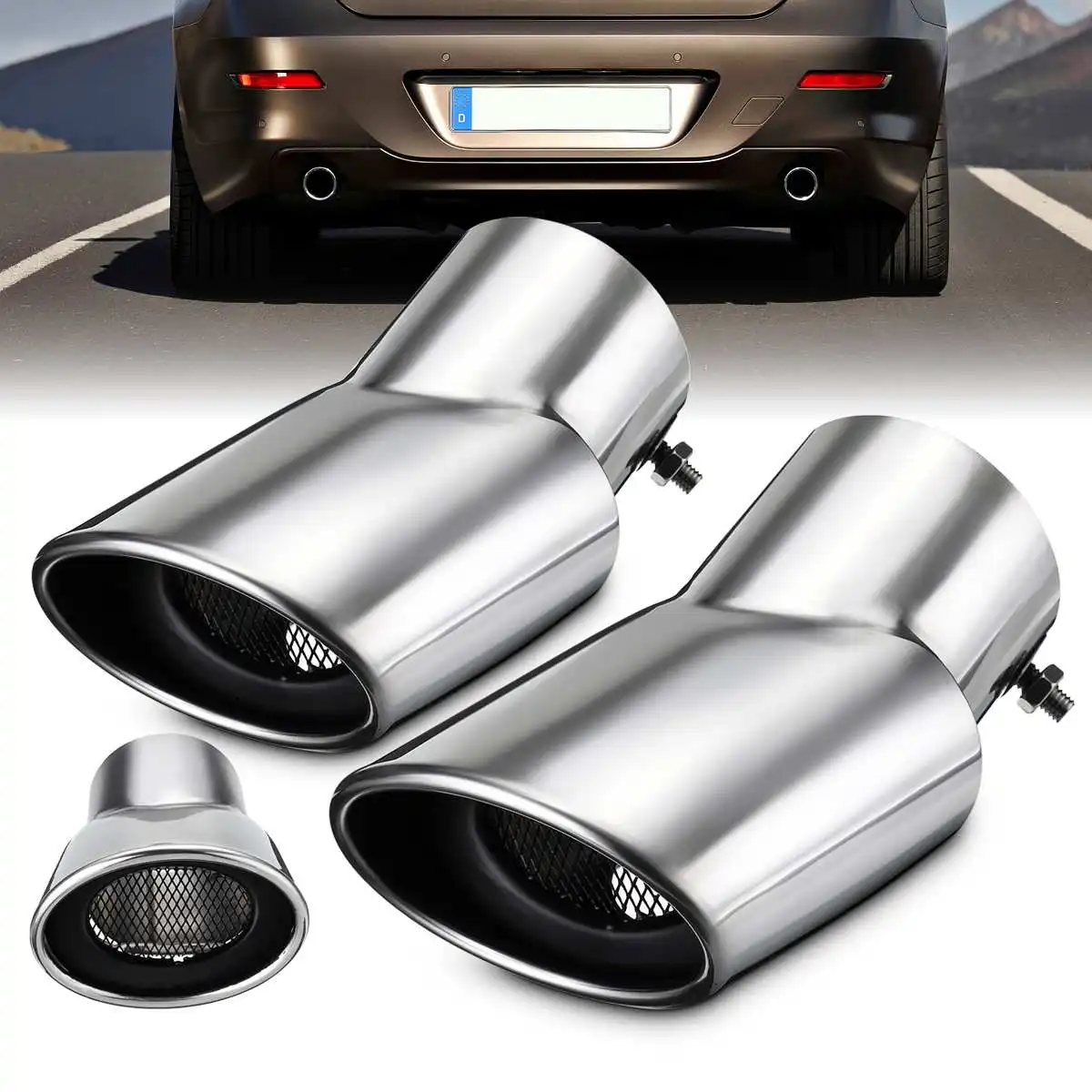 2Pcs Chrome Stainless Steel Exhaust Muffler Tail Pipe For Land Rover Sport 2002-2010
2Pcs Chrome Stainless Steel Exhaust Muffler Tail Pipe For Land Rover Sport 2002-2010