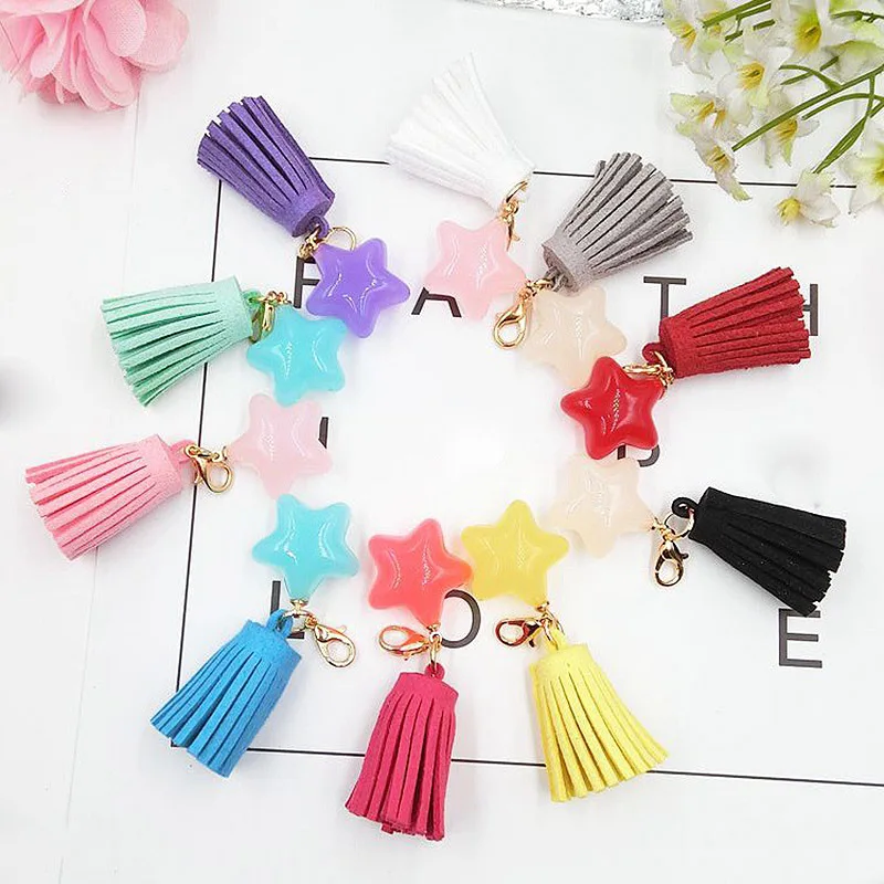 1PC Key Chain Graceful Beautiful Handmade Resin Star Tassel Candy Color High Quality Exquisite 10 Colors Unique 2019 New Arrival
1PC Key Chain Graceful Beautiful Handmade Resin Star Tassel Candy Color High Quality Exquisite 10 Colors Unique 2019 New Arrival